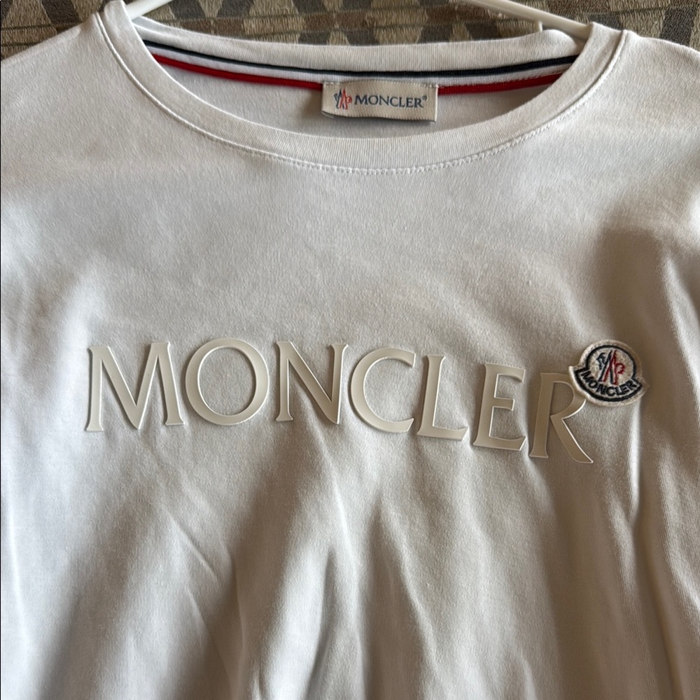 Moncler White long sleeve t